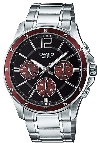 Часы Кварцевые CASIO MTP-1374D-5AVDF нержавеющая сталь