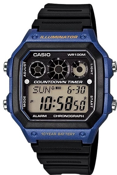 Часы Кварцевые CASIO AE-1300WH-2AVEF пластик