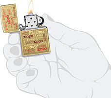 Zippo бензиновая зажигалка 48703, латунь, фото 5