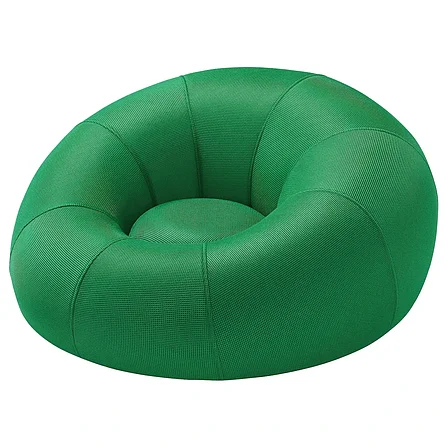 Надувное игровое кресло-шезлонг БРЭННБОЛЛЬ, ярко-зеленое ИКЕА ,IKEA, фото 1