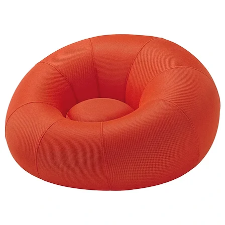Надувное игровое кресло-шезлонг БРЭННБОЛЛЬ, ярко-оранжевое ИКЕА ,IKEA, фото 1
