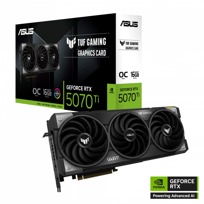 Видеокарта ASUS TUF-RTX5070TI-O16G-GAMING  RTX 5070Ti  16G OC GDDR7 BOX