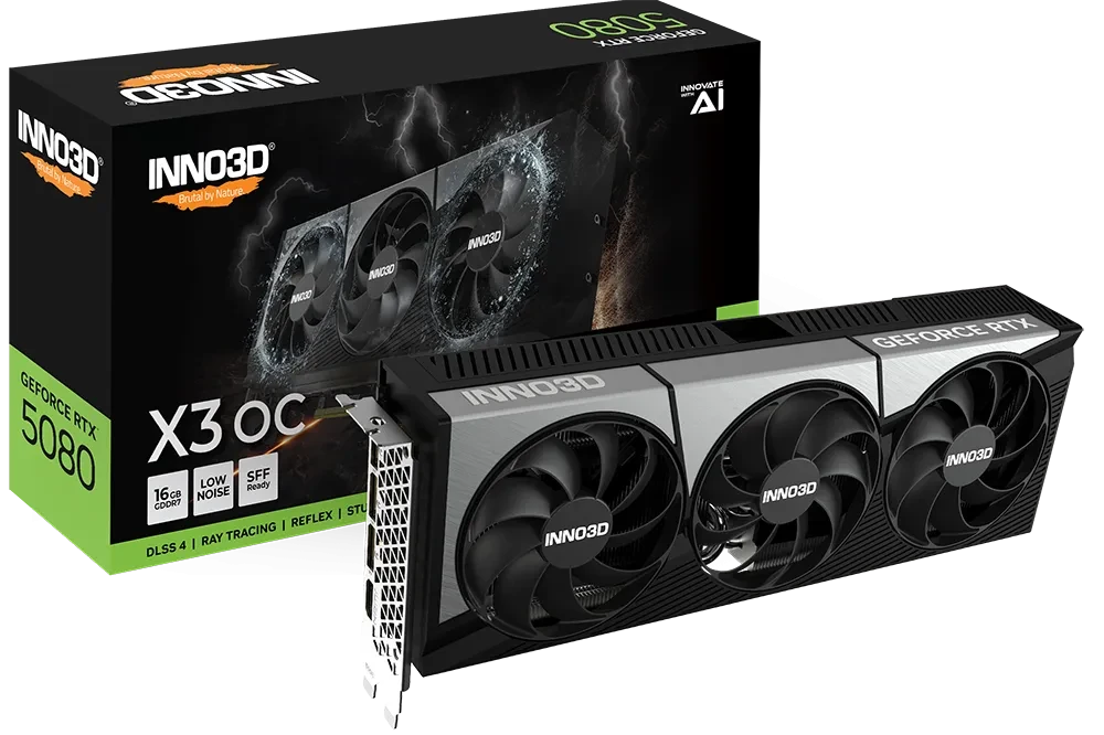 Видеокарта Inno3D GeForce RTX5080 X3 OC 16G GDDR7 N50803-16D7X-17603930