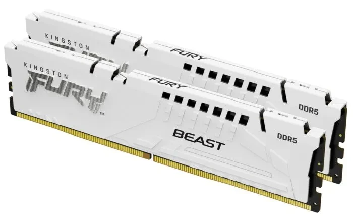 Оперативная память 32GB Kit (2x16) DDR5 6000MHz Kingston FURY Beast White EXP KF560C36BWE2K2-32