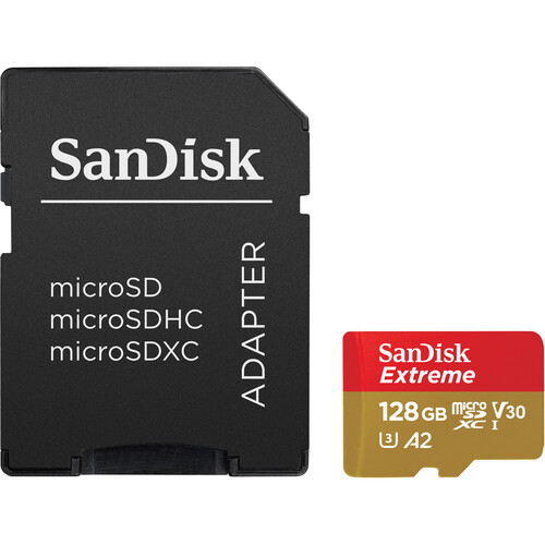 Карта памяти SanDisk 128 Gb Extreme UHS-I microSDXC 190 Mb/s, фото 1