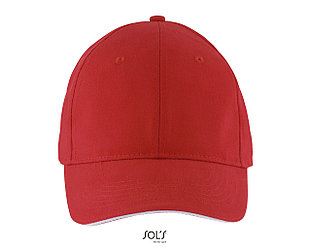 Sols Бейсболка SOLAR, 6 клиньев