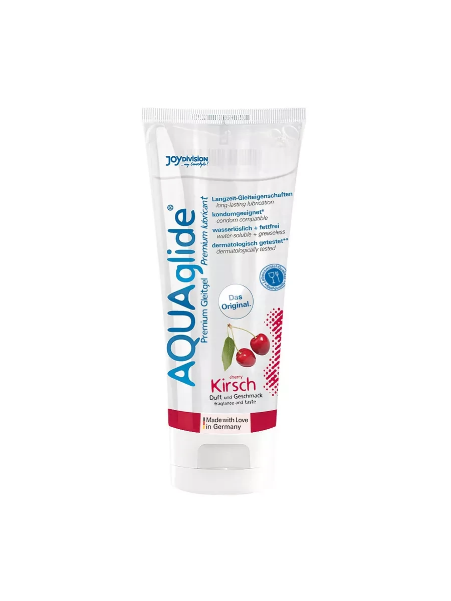 Смазка JoyDivision AQUAglide со вкусом вишни, 100 мл, фото 1