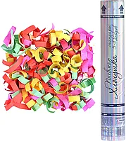 Пневмохлопушка поворотная 30см конфетти OBL-043