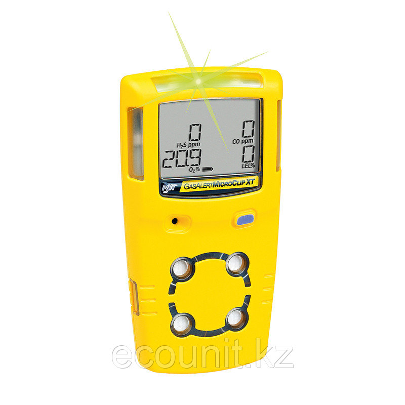 Honeywell GasAlertMicroClip XT четырехканальный газоанализатор (O₂, CO, H₂S, CH₄ ...)