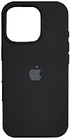 Силиконовый чехол на iPhone 16 Pro Max черный