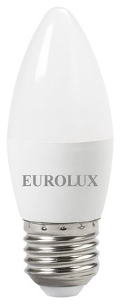 Лампа светодиодная EUROLUX LL-E-C37-6W-230-2,7K-E27, фото 1
