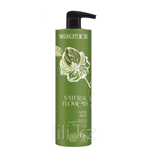 Питательная маска для восстановления волос Selective Professional Natural Flowers Nutri Mask 1000 мл. - фото 1 - id-p15618637
