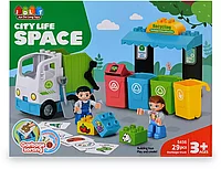 Конструктор блочный Сортировка мусора 5456 40 дет. JDLT