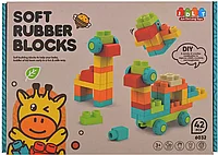 Конструктор JDLT 6032 (мягкие детали) блочный 42 дет.