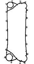 Пластина для теплообменника danfoss - sondex - funke, фото 3