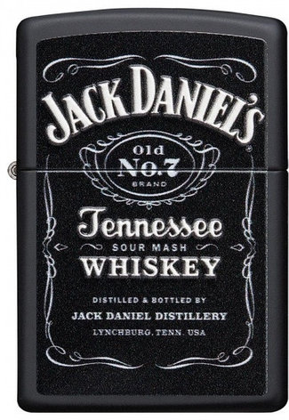 Zippo бензиновая зажигалка Jack Daniels 49281, латунь, фото 1