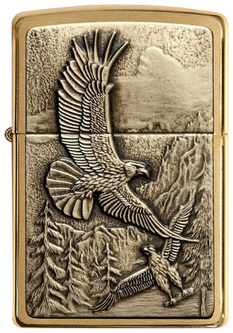 Zippo бензиновая зажигалка 20854, латунь, фото 1