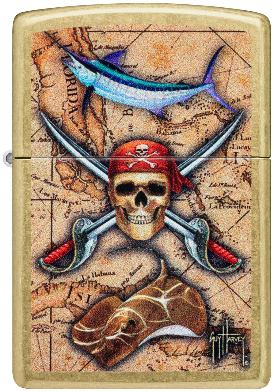 Zippo бензиновая зажигалка 48966, латунь