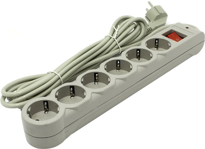 Defender DFS 605 Сетевой фильтр 6 розеток, 5.0 м