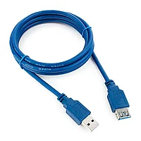 Кабель-удлинитель USB3.0 Cablexpert CCP-USB3-AMAF-6, AM/AF, медь, двойн.экран, Pro, 1.8м, синий, пакет
