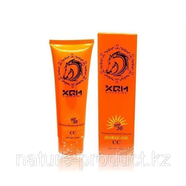Солнцезащитный отбеливающий крем Horse oil XQM  XIANGQIMEI  SPF 30 СC 100мл., фото 1