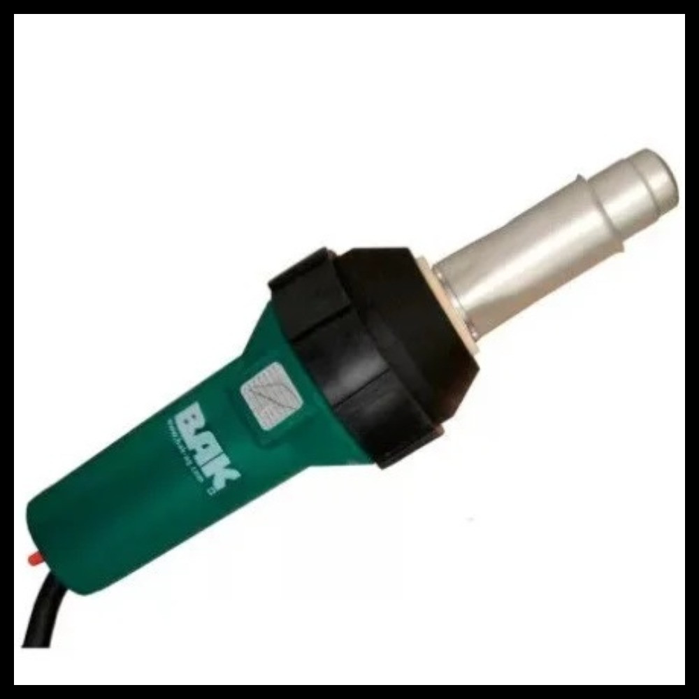 Строительный термофен BAK RiOn для алькорплана (ПВХ пленки, 230V, мощность = 1600 Вт, с ящиком, форсункой и роликом)