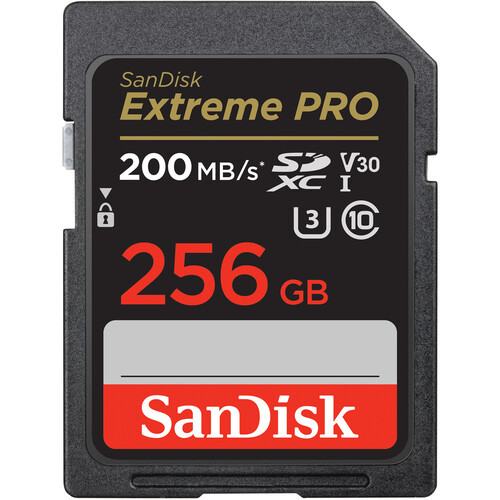 Карта памяти SanDisk 256 Gb Extreme PRO UHS-I SDXC 200 Mb/s