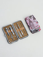 Набор маникюрный «Париж», 6 предметов, в футляре, рисунок МИКС