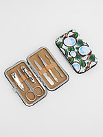 Набор маникюрный «Фрукты», 6 предметов, в футляре, рисунок МИКС