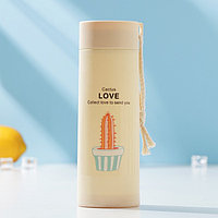 Бутылка для воды «Кактус», 420 мл, h=19.5 см, и рисунок МИКС