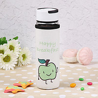 Бутылка для воды с ручкой в чехле «Завтрак», 500 мл, h=23.5 см, рисунок МИКС