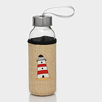 Бутылка для воды в чехле «У моря», 300 мл, h=17.5 см, рисунок МИКС
