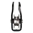 IR 0403-2 Блок-ролик с фиксированными щечками с подшипником, ролик нерж, фото 4