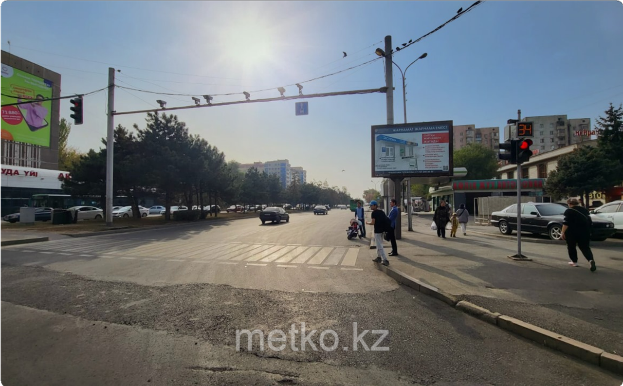 Ситиборд: Толе би-Момышулы, северо-запад