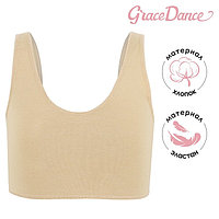 Топ на широких бретелях Grace Dance, р. 32, цвет бежевый