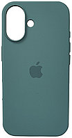 Силиконовый чехол на iPhone 16 хаки