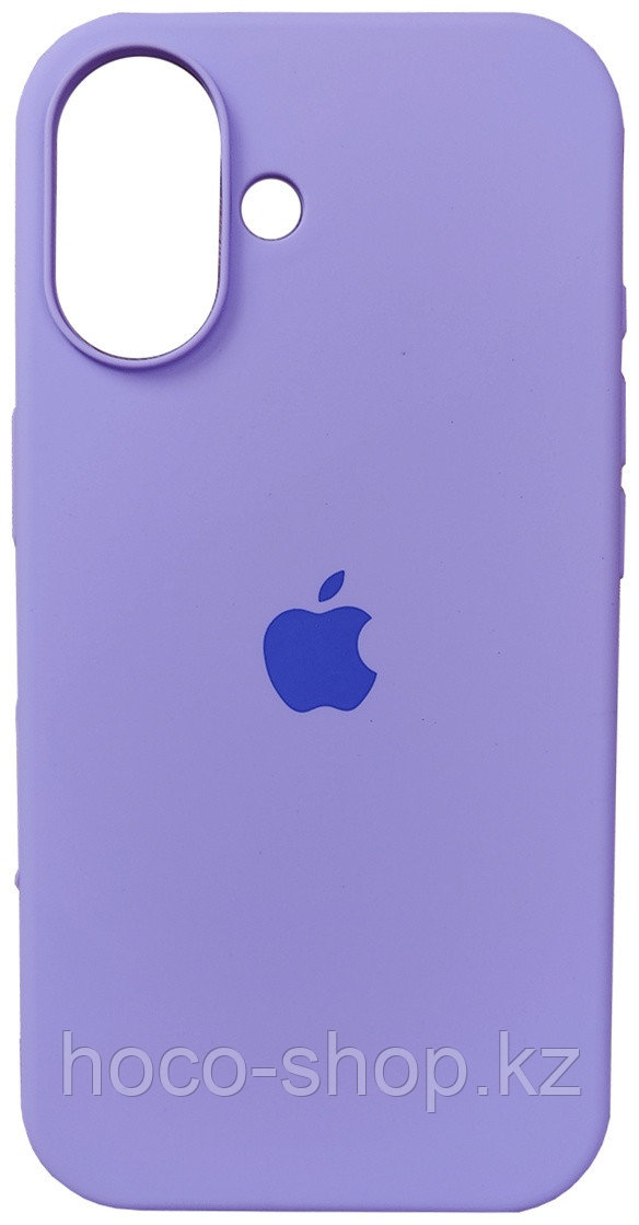 Силиконовый чехол на iPhone 16 сиреневый, фото 1