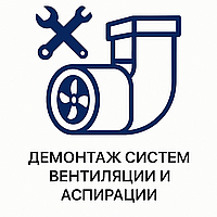 Демонтаж систем промышленной вентиляции и аспирации