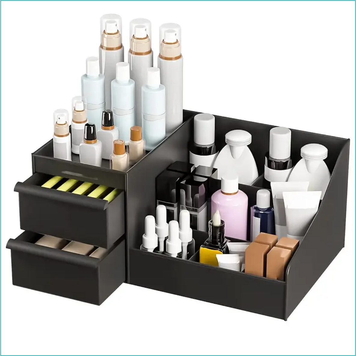 Органайзер универсальный для косметики и аксессуаров (черный)