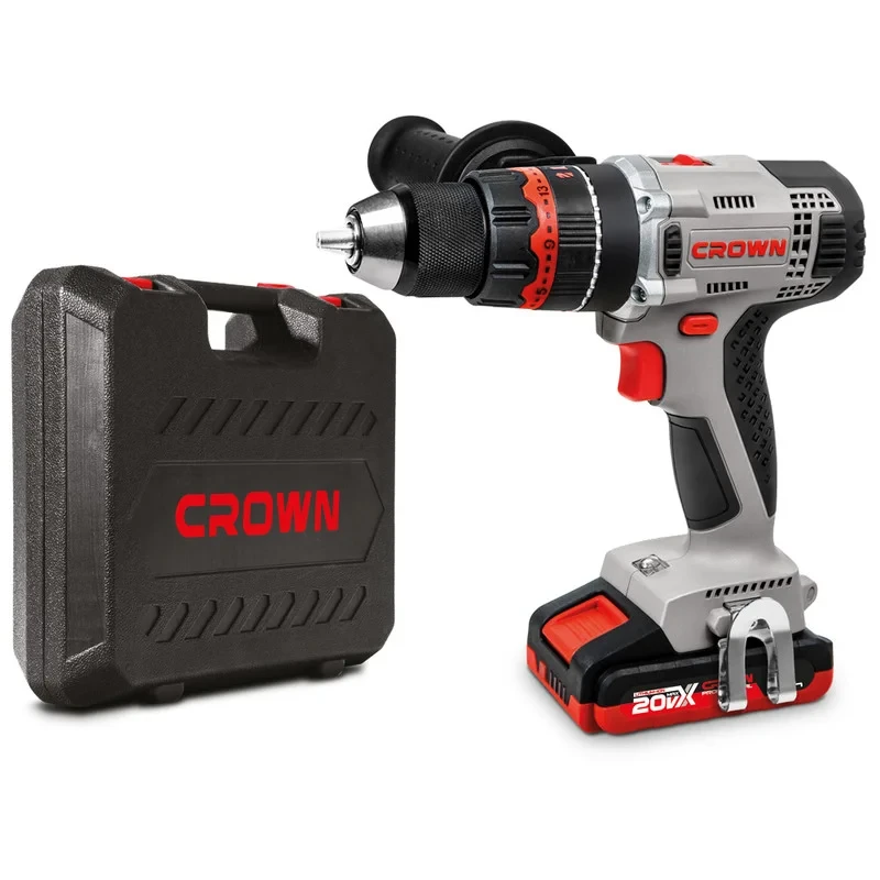 Аккумуляторный ударный шуруповерт CROWN CT21075HMX-2 BMC CROWN