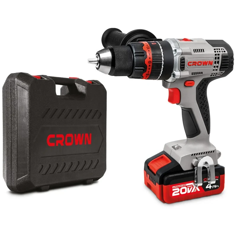 Аккумуляторный ударный шуруповерт CROWN CT21075HMX-4 BMC CROWN