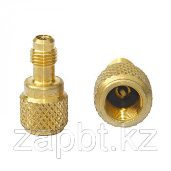 Переходник AD87 R22-R410, мама на фреон R410:1/2"-20UNF(5/16"SAE); папа на фреон R22 (1/4"SAE), фото 1