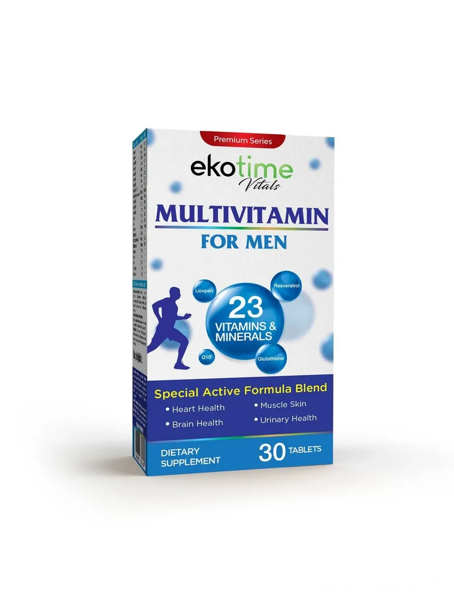 Ekotime Multivitamin For Men - витамины для мужчин 30 табл, фото 1