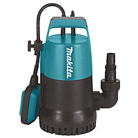 PF0300 MAKITA Насос дренажный 300Вт, Q-140л/мин, Н-7м, глуб.погруж. 5м, примеси до 5мм, корпус пластик,