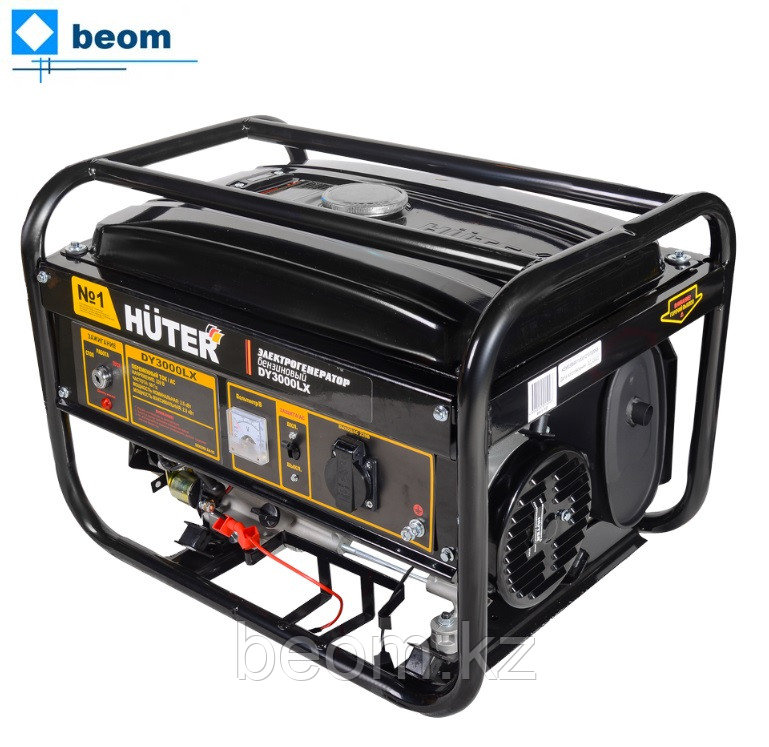 Бензиновый генератор HUTER DY3000LX (2500 Вт | 220 В | бак, л 15 | Вес, кг 42 | ручной стартер / электростартер )