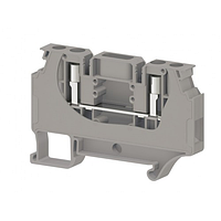 Клеммник измерительный с 2-мя тест.разъемами, 6мм.кв., (серый); WGO D6/NM