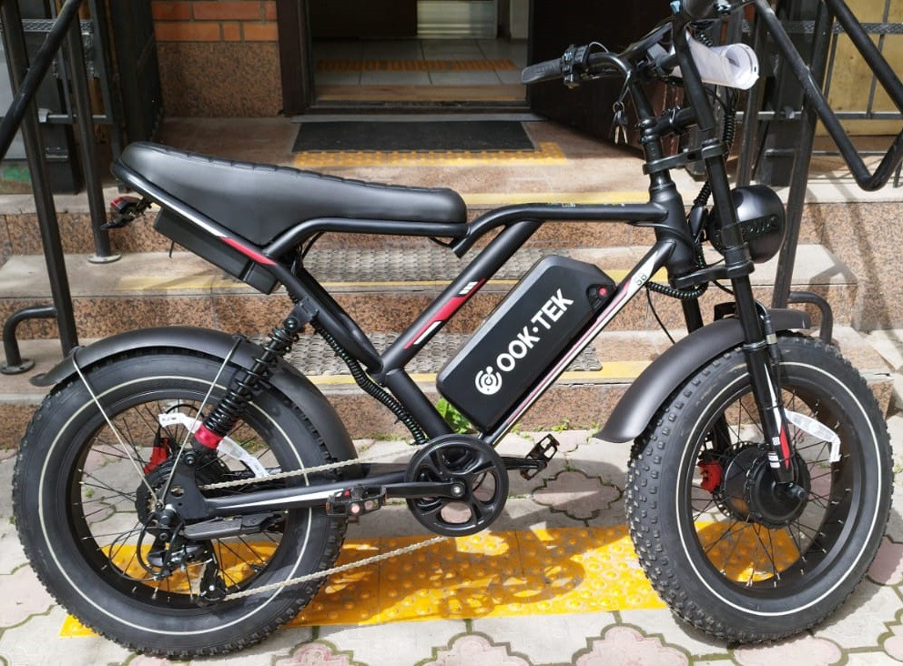 Электровелосипед 48v 1000w*2 (два мотора), (Max 3000w), аккум. Li-ion 48v 28.8A/H. Колеса 20*4”