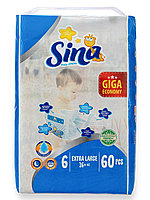 Памперсы SINA 6 Extra Large (16+ кг) 60 шт.