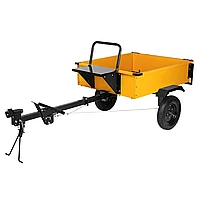 Прицеп для мотоблока TT-500 с оцинкованным кузовом, 500 кг, Denzel 59950