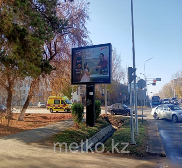 Билборд: пер. пр. Абая  - ул. Мухита Б, фото 1